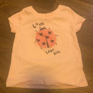 Light pink ladybug top